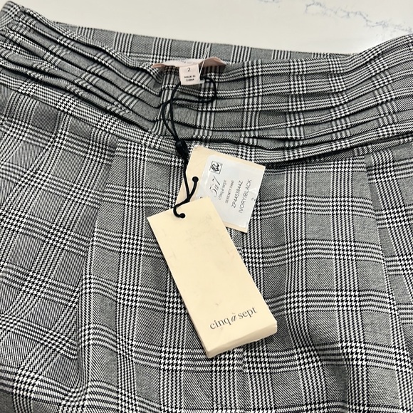 Cinq A Sept serenity plaid houndstooth tailored pants NWT - Picture 7 of 16